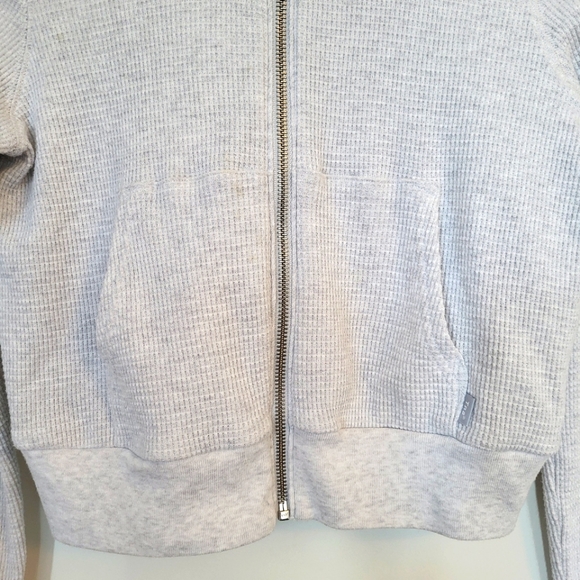 Aritzia Tna Waffle Zip Knit Hoodie - Picture 8 of 14